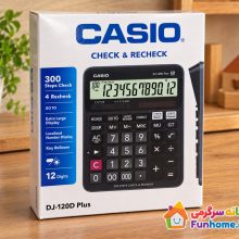 ماشین حساب رومیزی کاسیو اصل CASIO DJ-120D Plus دوازده رقمی
