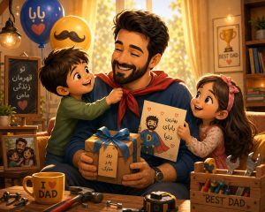 روز پدر برای نقاشی