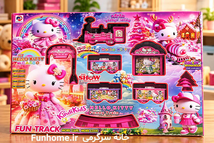 قطار هلو کیتی باتری‌خور مدل Funny Train
