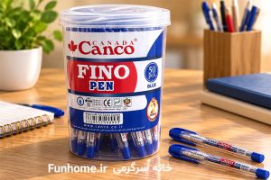خودکار آبی Canco مدل FINO | بسته ۵۰ عددی
