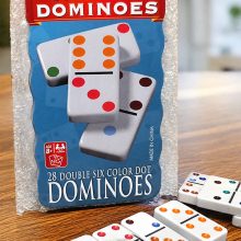 بازی دومینو ۲۸ قطعه دابل سیکس رنگی | Double Six Dominoes