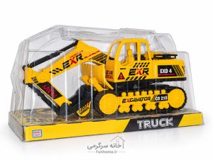 بیل مکانیکی اسباب بازی زرد و مشکی مدل EXD 4 CD 210