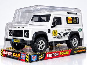ماشین اسباب بازی لندروور دیفندر سفید | DORJ TOY