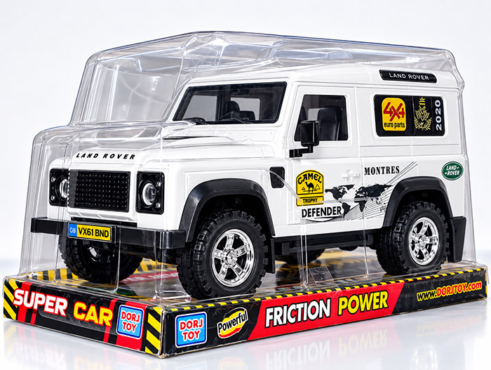 ماشین اسباب بازی لندروور دیفندر سفید | DORJ TOY