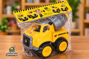 کامیون میکسر اسباب بازی زرد مدل Construction Truck