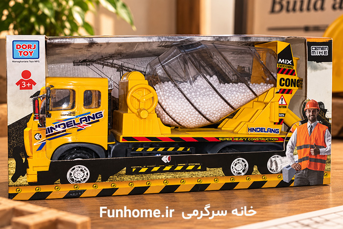 Sep 14, 2026, 08_12_37 PM ماشین اسباببازی میکسر بتن دورج توی مدل Construction