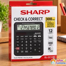 ماشین حساب رومیزی شارپ SHARP EL-CC12D دوازده رقمی