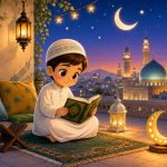 طرح رنگ‌آمیزی مذهبی کودک | مسجد ایرانی و قرآن