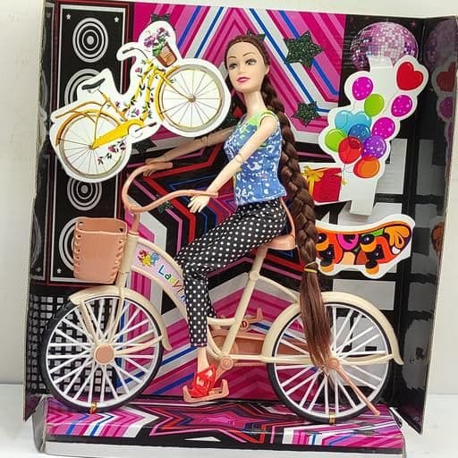 عروسک باربی دوچرخه سوار