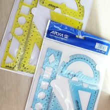 ست خط کش ژله ای آریا