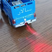 ماشین اسباب‌بازی وانت فلزی دودزا، چراغ‌دار و موزیکال